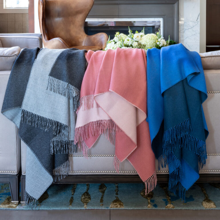 St Geneve Nina Baby Alpaca Throw